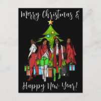 Papá Noel negro, gran energía de nick, travieso, S
