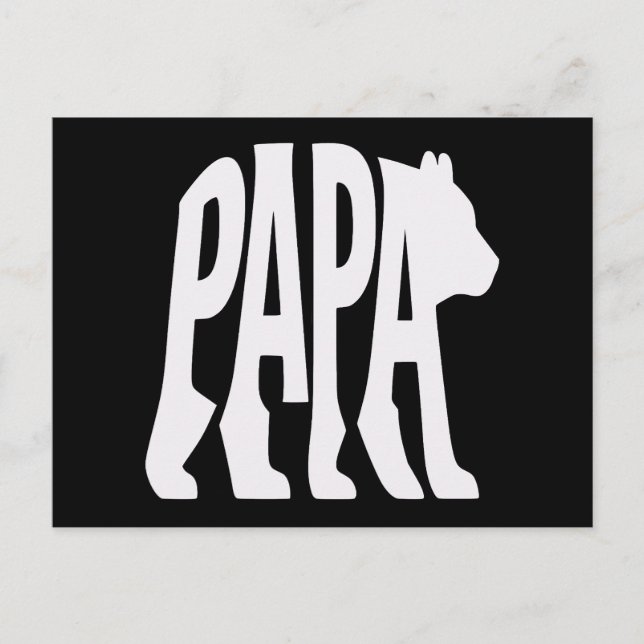Postal Festiva Papá Oso (Anverso)