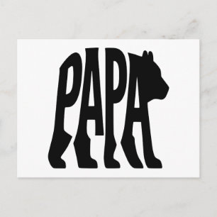 Postal Festiva Papá Oso