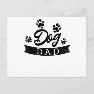 Postal Festiva Papá Perro Diseño Divertido - Idea de regalo para
