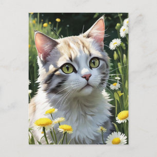 Postal Festiva Papel tapiz de Halloween de Gato Negro espeluznant