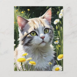 Postal Festiva Papel tapiz de Halloween de Gato Negro espeluznant