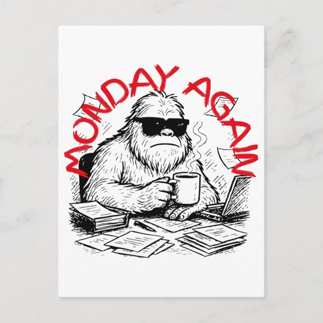 Postal Festiva Paperwork Chaos Abominable Snowman (Anverso)