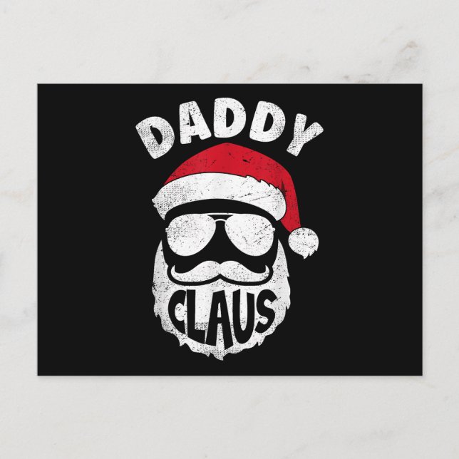 Postal Festiva Papi Claus Santa Claus Navidades graciosos coincid (Anverso)