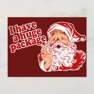 Postal Festiva Paquete Santas Enorme