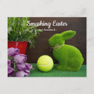 Postal Festiva Para jugador de tenis lindo Grassroots & Groundstr