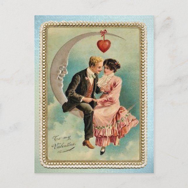 Postal Festiva Para mi San Valentín (Anverso)