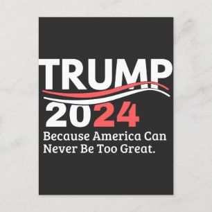 Postal Festiva parachoque de trump 2024