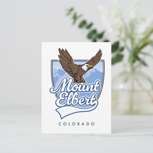 Postal Festiva Parche Mount Elbert Travel (Anverso de pie)
