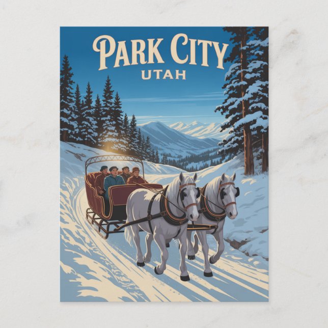 Postal Festiva Park City Utah (Anverso)