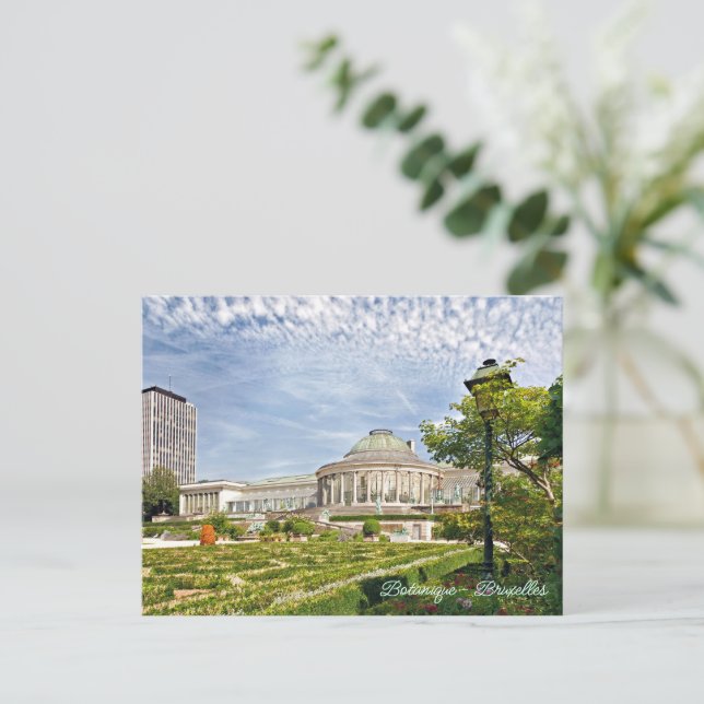 Postal Festiva parque Botanique en Bruselas (Anverso de pie)