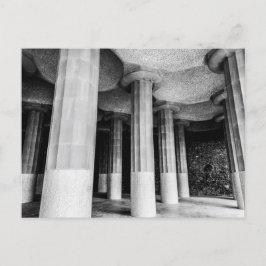 Postal Festiva Parque Güell de Antonio Gaudí en Barcelona foto nu