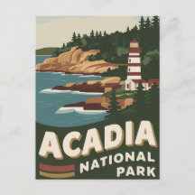 Parque nacional Acadia Faro Viaje arte