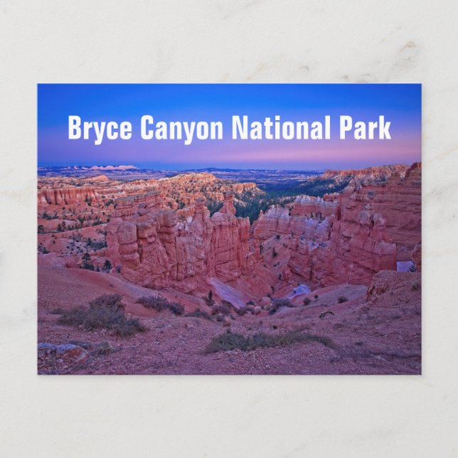 Postal Festiva Parque Nacional Bryce Canyon (Anverso)