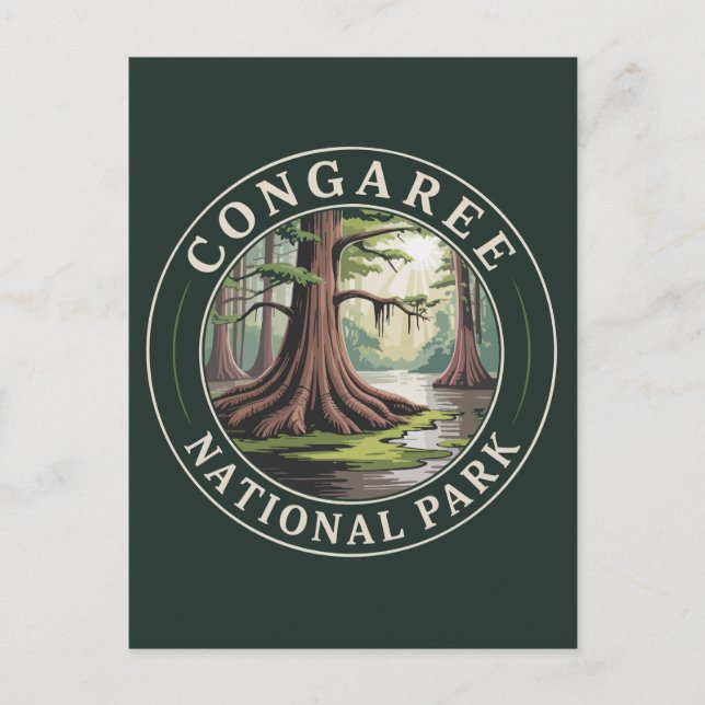 Postal Festiva Parque nacional Congaree (Anverso)