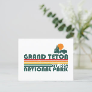 Postal Festiva Parque nacional de las montañas del Gran Tetón Wyo