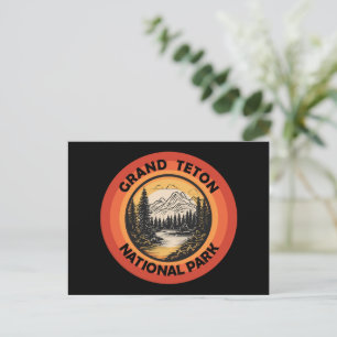 Postal Festiva Parque nacional de las montañas del Gran Tetón Wyo