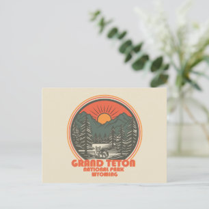 Postal Festiva Parque nacional de las montañas del Gran Tetón Wyo