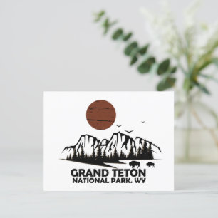 Postal Festiva Parque nacional de las montañas del Gran Tetón Wyo