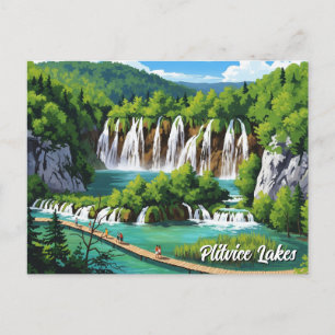 Postal Festiva Parque nacional de los lagos Plitvice, croacia