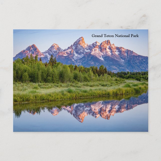 Postal Festiva Parque nacional del Gran Tetón (Anverso)