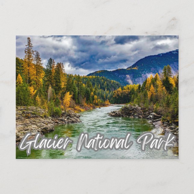 Postal Festiva Parque nacional Glaciar (Anverso)