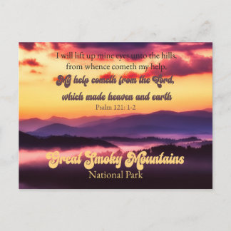 Postal Festiva Parque Nacional Great Smoky Mountains Salmo 121:1-