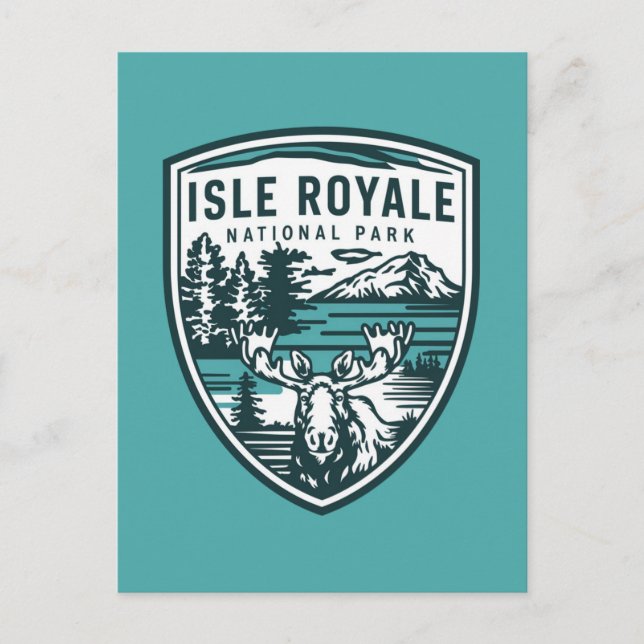 Postal Festiva Parque nacional Isle Royale (Anverso)
