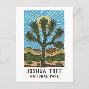 Postal Festiva Parque nacional Joshua Tree California