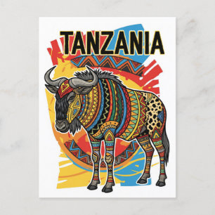 Postal Festiva Parque nacional Serengeti Postcard de Tanzania