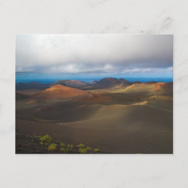 Postal Festiva Parque nacional Timanfaya (Anverso)