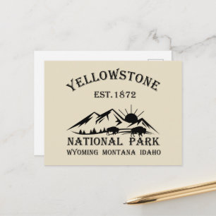 Postal Festiva Parque Nacional Yellowstone