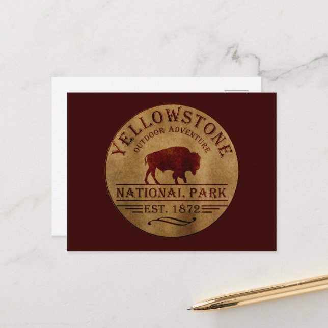 Postal Festiva Parque nacional Yellowstone (Anverso/Reverso In Situ)