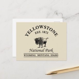 Postal Festiva Parque Nacional Yellowstone