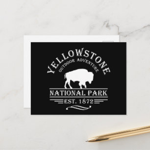 Postal Festiva Parque Nacional Yellowstone Vintage