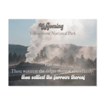 Parque Nacional Yellowstone Wyoming Salmo 65:10