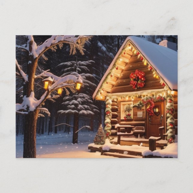 Postal Festiva Pasamos Tiempo Juntos Durante Los Navidades (Anverso)