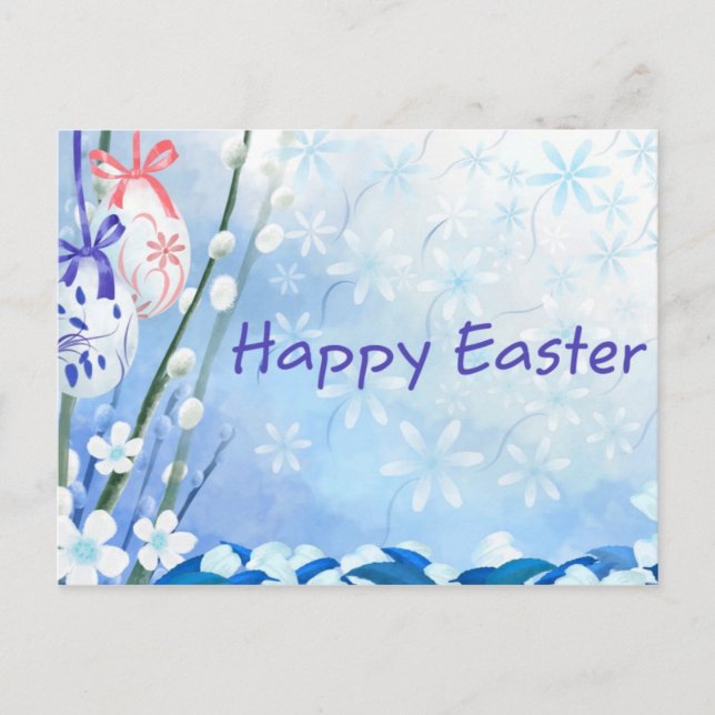 Postal Festiva Pascua Azul (Anverso)