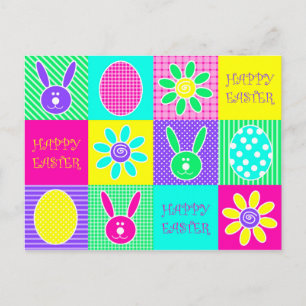 Postal Festiva Pascua colorida