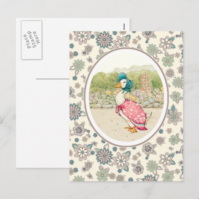 Postal Festiva Pascua de pato (Anverso / Reverso)