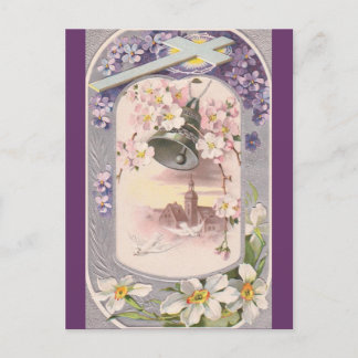 Postal Festiva Pascua de Vintage