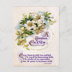 Postal Festiva Pascua de Vintage