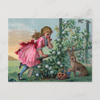 Postal Festiva Pascua de Vintage
