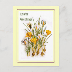 Postal Festiva Pascua de Vintage