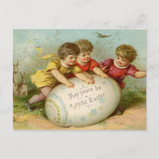 Postal Festiva Pascua de Vintage