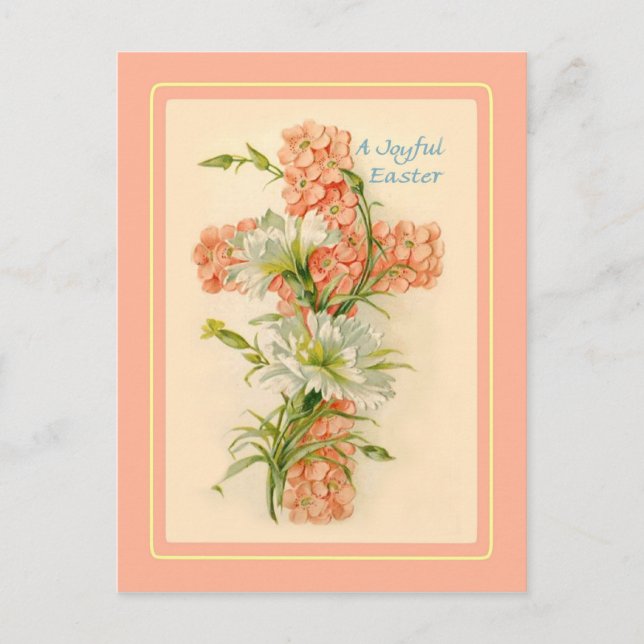 Postal Festiva Pascua de Vintage (Anverso)