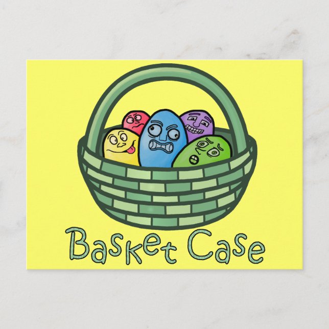 Postal Festiva Pascua divertida de Basketcase (Anverso)