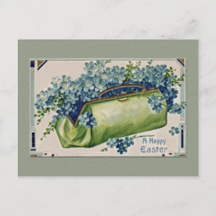 Postal Festiva Pascua floral vintage