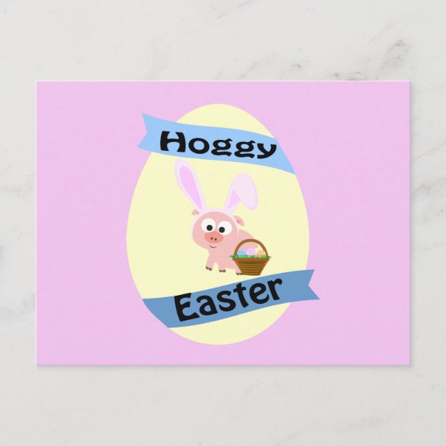 Postal Festiva ¡Pascua Hoggy! (Anverso)