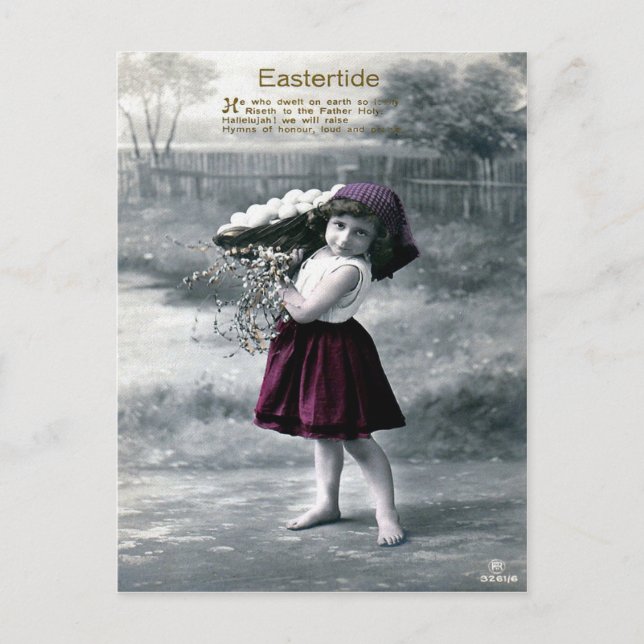 Postal Festiva Pascua victoriana (Anverso)